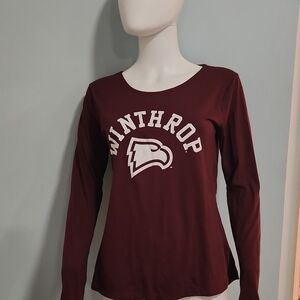 Winthrop Maroon Long-Sleeve Crewneck Women’s Tee